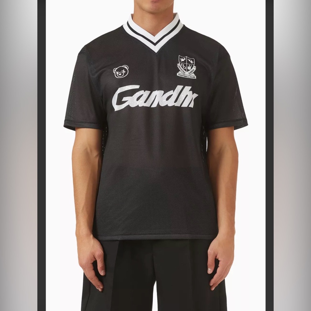 HOPEIUM MESH FOOTBALL TEE BLACK Small NWT